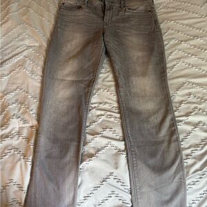 Women’s Express Super Skinny Mid-Rise Gray Jeans